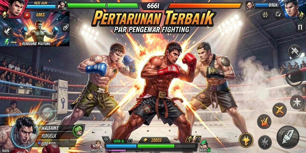 Screenshot gameplay 666I menampilkan aksi pertarungan yang mendebarkan dan karakter yang menawan.