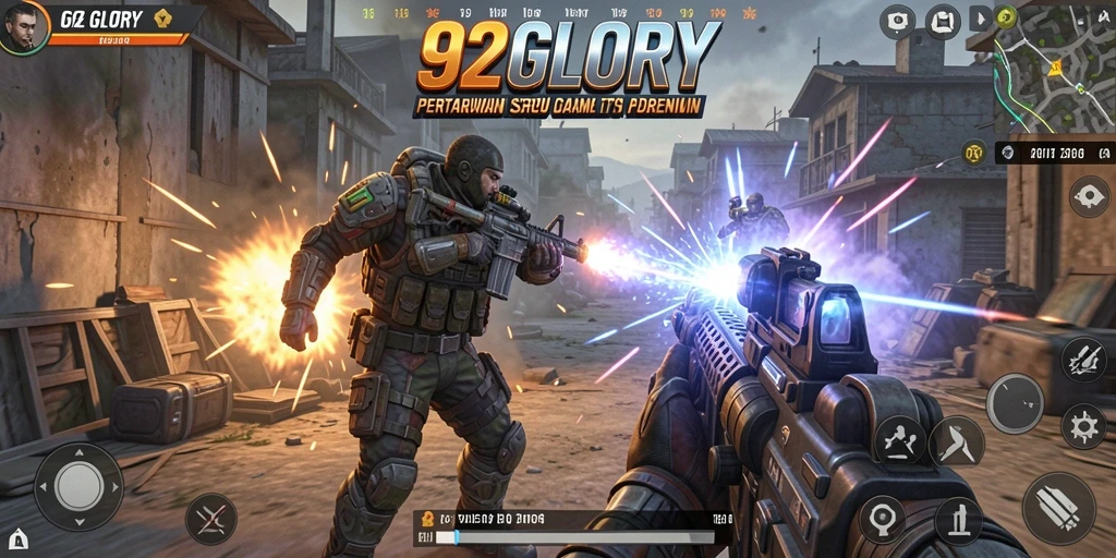 Tampilan gameplay seru dan menegangkan di 92GLORY.