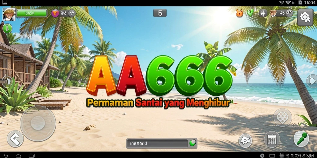 Tampilan gameplay AA666 yang penuh warna dan interaktif