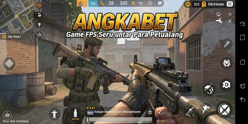 Screenshot gameplay ANGKABET dengan aksi tembak-menembak intens.