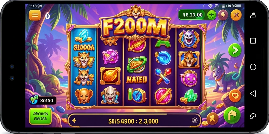 Gameplay F200M yang mengasyikkan dan penuh warna.