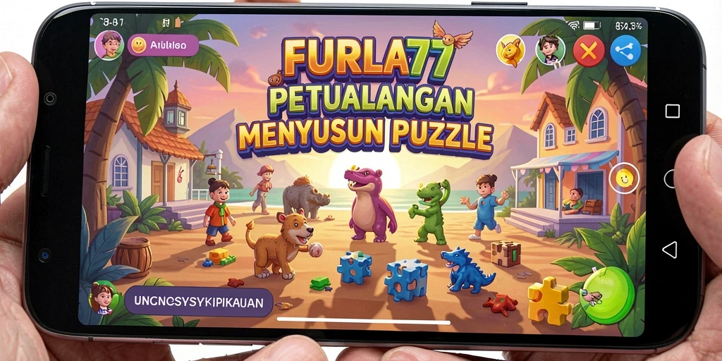 Screenshot dari FURLA77 menunjukkan antarmuka gameplay puzzle yang menarik.