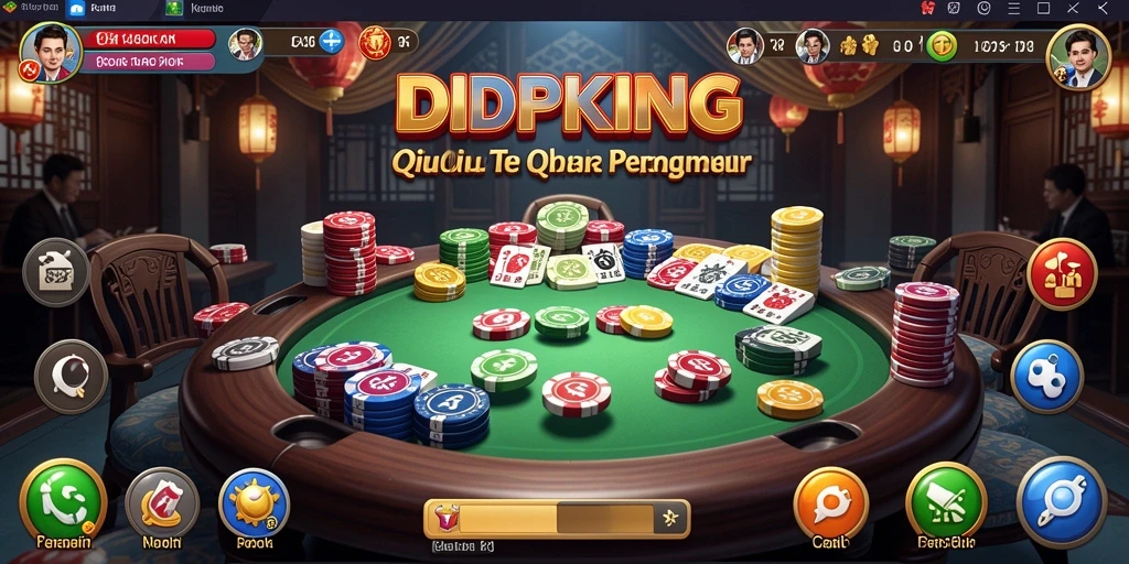 Tampilan gameplay QiuQiu yang seru dan mendebarkan.