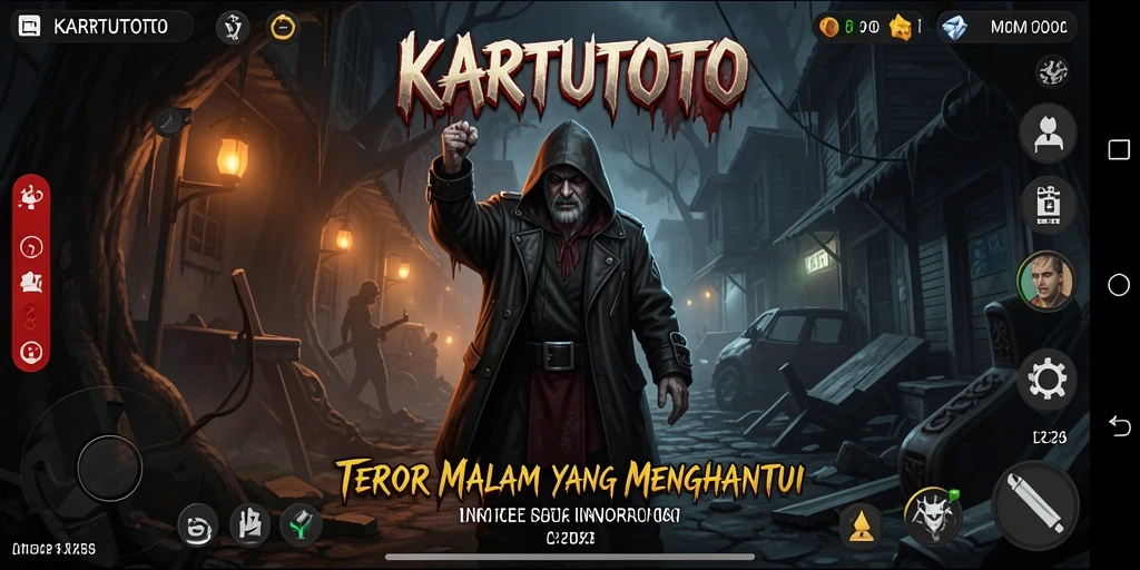 Gameplay KARTUTOTO menampilkan kengerian yang mencekam.