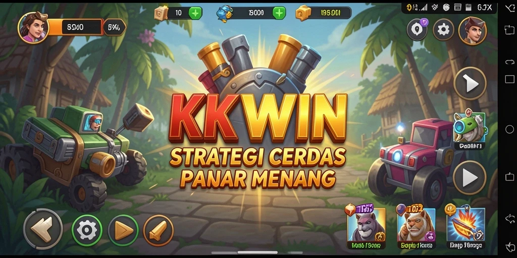 Tampilan gameplay KKWIN dengan elemen strategi yang mendebarkan.