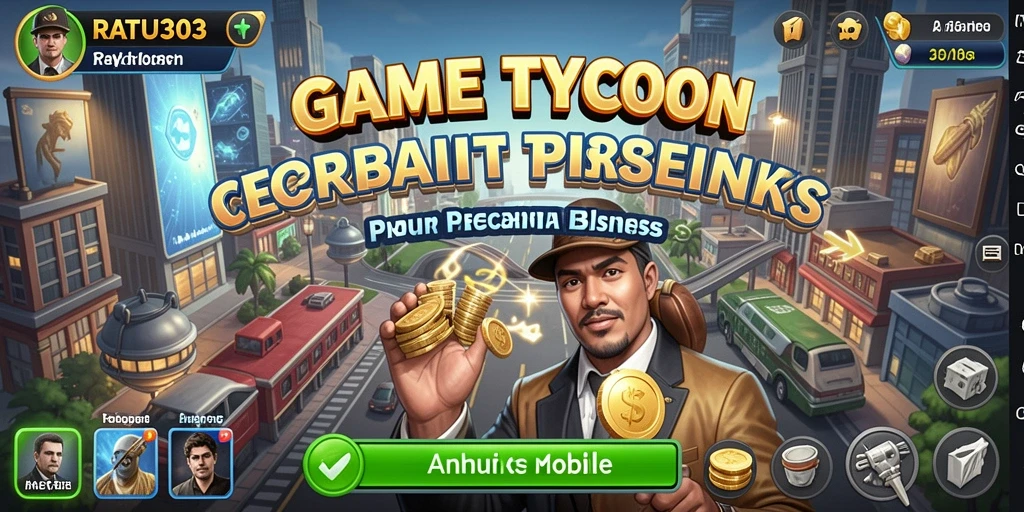 Screenshot gameplay RATU303 menunjukkan pengelolaan bisnis yang menantang.