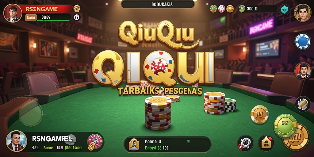 Screenshot utama RSNGAME menampilkan keseruan permainan QiuQiu.