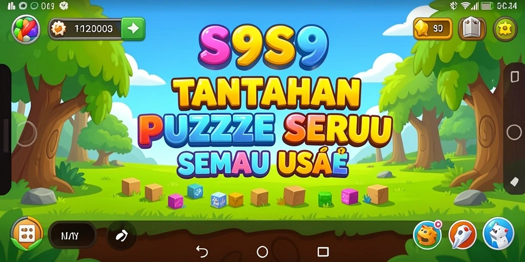 Tampilan gameplay S9S9 dengan teka-teki yang menarik.