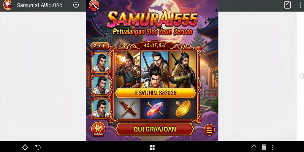 Tampilan menarik dari gameplay SAMURAI555 yang menegangkan dan penuh hadiah.