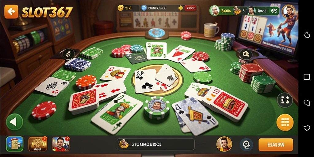 Tampilan gameplay seru dari SLOT367 yang melibatkan strategi Gaple.